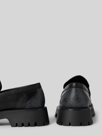 Guess Loafers van echt leer, model 'Gorizia' Zwart - 2