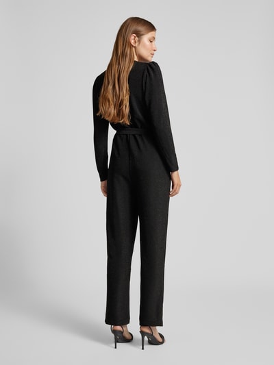 B.Young Jumpsuit mit Effektgarn Modell 'TACHA' Black 5