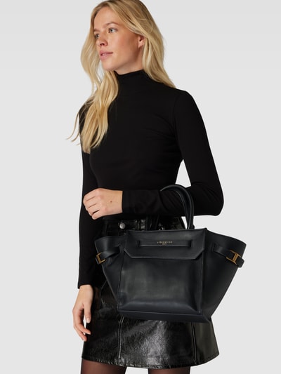 LIEBESKIND BERLIN Handtasche aus Leder mit abnehmbarem Schulterriemen Modell 'LORA' Black 1