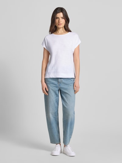 Marc O'Polo Loose Fit T-Shirt aus reiner Baumwolle Weiss 1