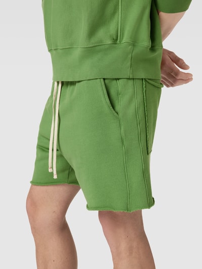 Les Tien Sweatshorts mit Tunnelzug Gruen 3