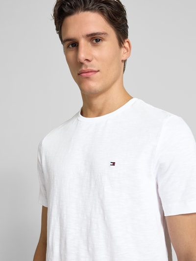 Tommy Hilfiger T-Shirt mit Label-Stitching Weiss 3