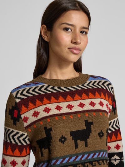 Weekend Max Mara Regular Fit Pullover mit Woll-Anteil Modell 'QUIRITE' Camel 3
