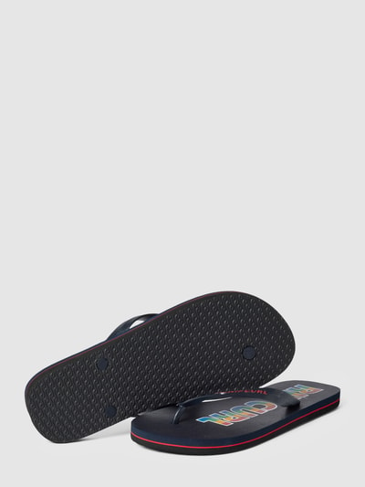 Rip Curl Teenslippers met labelprint, model 'ICONS' Donkerblauw - 4