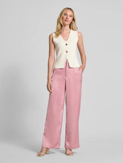 Neo Noir Hose mit weitem Bein und Eingrifftaschen Modell 'Emmett' Rose 1