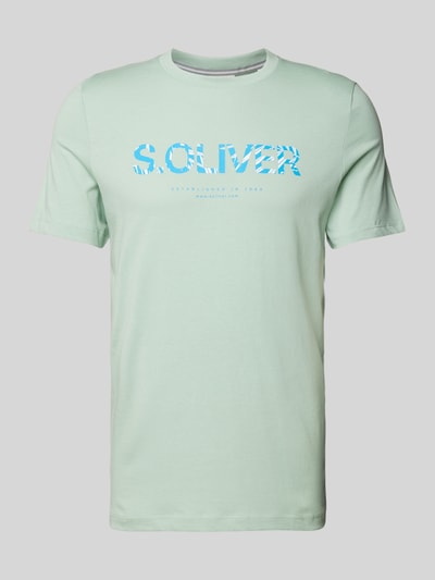 s.Oliver RED LABEL T-Shirt mit Label-Print Mint 2