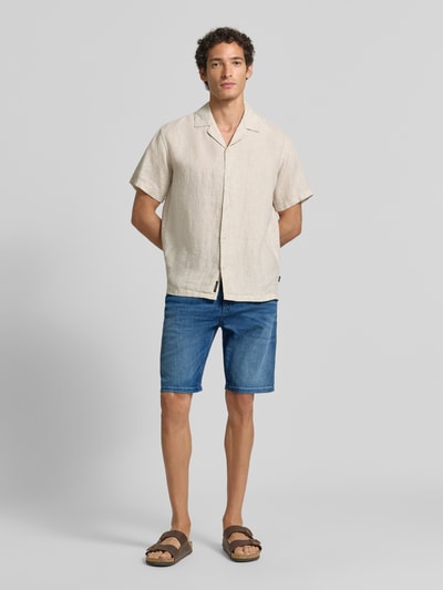BOSS Regular Fit Bermuda aus Baumwoll-Mix Modell 'P-Re.Maine' Jeansblau 1