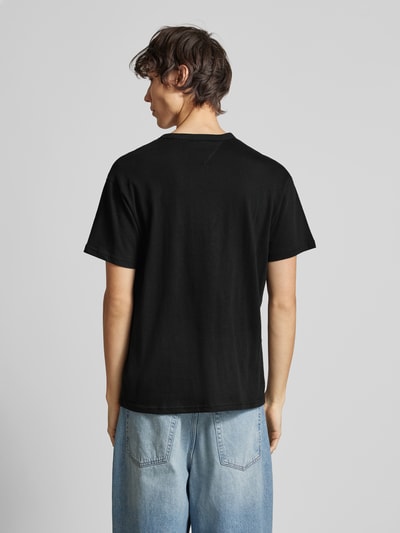 Tommy Jeans T-Shirt mit Label-Stitching Black 5