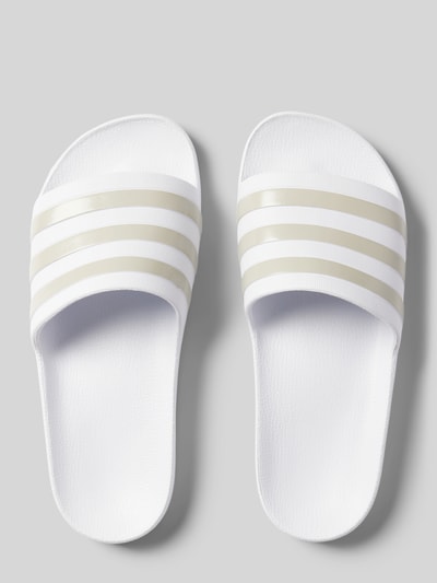 ADIDAS SPORTSWEAR Slides mit Label-Details Modell 'ADILETTE AQUA' Weiss 3