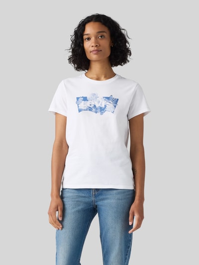 Levi's® Regular Fit T-Shirt aus reiner Baumwolle mit Logo-Print Offwhite 4