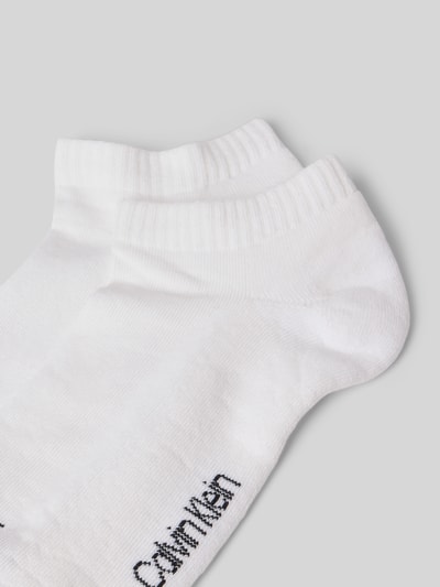 Calvin Klein Jeans Sneakersocken mit Logo-Stitching im 2er-Pack Weiss 2