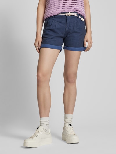 Ragwear Regular Fit Jeansshorts mit Gürtel Modell 'Heeven' Marine 4