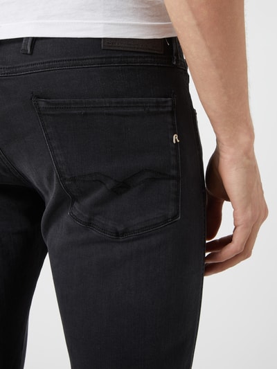 Replay Slim fit jeans met stretch, model 'Anbass'  Jeansblauw - 3