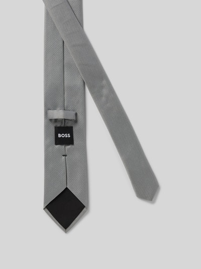 BOSS Krawatte mit Strukturmuster Blau 2