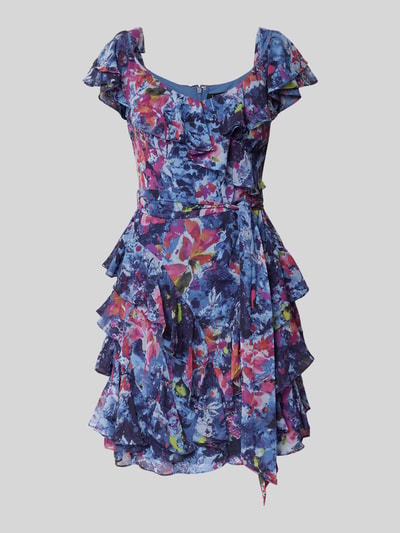 Lauren Ralph Lauren Cocktailkleid mit V-Ausschnitt Modell 'MILCRAE' Blau 2