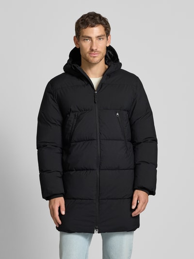 Tom Tailor Denim Regular Fit Steppmantel mit Kapuze BLACK 4