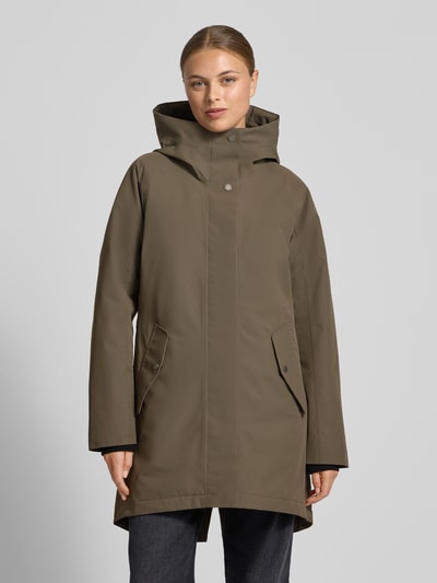 Didriksons Parka met capuchon, model 'ALANA' Leem - 4