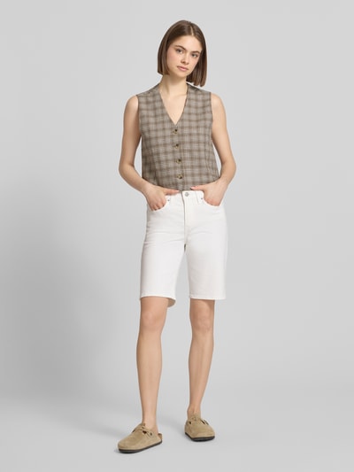 Levi's® 300 Bermudy o kroju slim fit z mieszanki bawełny model 'SHAPING BERMUDA' Biały 1