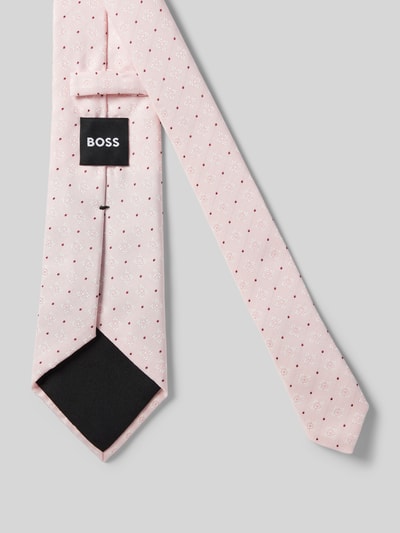 BOSS Krawatte mit Seide-Anteil (7,5 cm) Rose 2