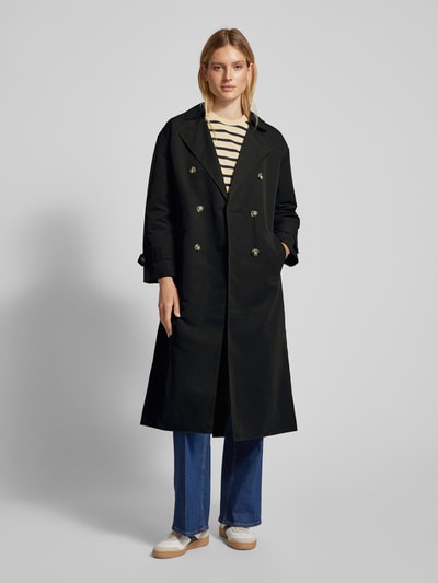 Vero Moda Trenchcoat mit Gürtel und Schulterriegeln Black 1