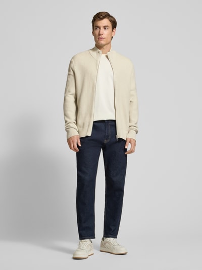 Samsøe Samsøe Strickjacke mit Reißverschluss Modell 'SADEM' Offwhite 1