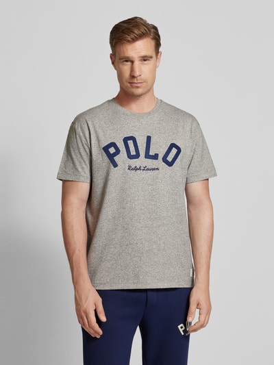 Polo Ralph Lauren T-shirt z detalem z logo Jasnoszary 4