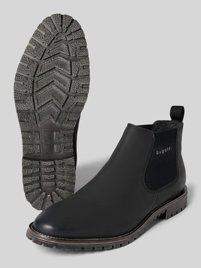 bugatti Boots aus Leder mit elastischen Einsätzen Modell 'Kosta' Black 4