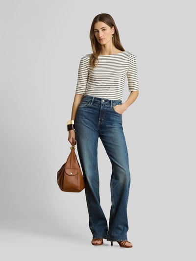Lauren Ralph Lauren męski t-shirt o kroju regular fit z mieszanki bawełny Jasnoszary 1