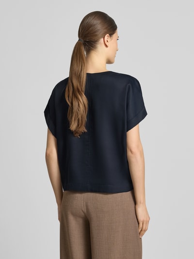Lanius relaxed fit blouse van puur lyocell Marineblauw - 5