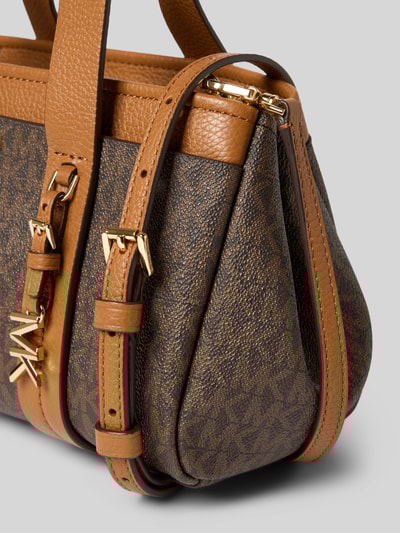 MICHAEL Michael Kors Handtasche mit Label-Applikation Modell 'ROMEE' Dunkelbraun 3