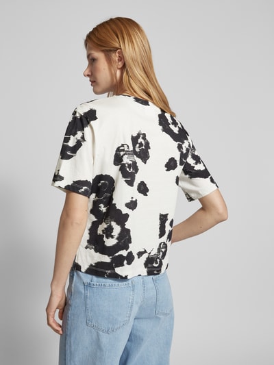 JAKE*S STUDIO WOMAN T-shirt met all-over motief Offwhite - 5