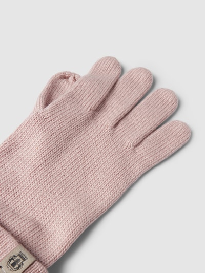 Roeckl Handschuhe mit Label-Detail Rose 3