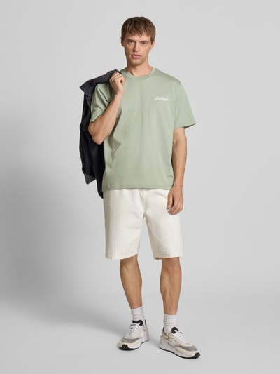 Jack & Jones T-Shirt mit Label-Print Modell 'BEAU' Mint 1