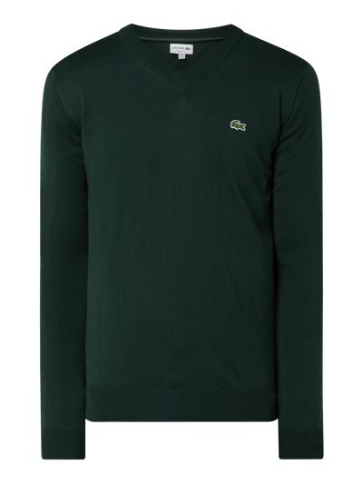 Lacoste Pullover van wolmix  Flessengroen - 2