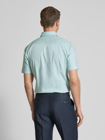 Jake*s Slim Fit Kurzarmhemd mit Knopfleiste Hellgruen 5