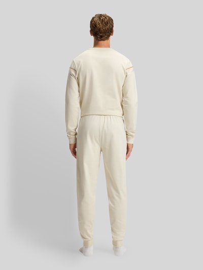 BOSS Regular Fit Jogginghose aus reiner Baumwolle Offwhite 5