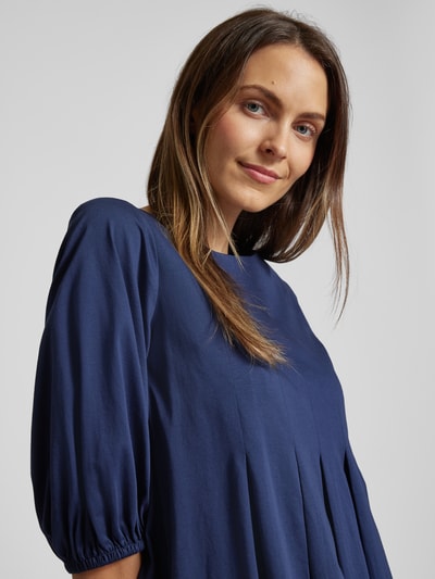 Weekend Max Mara Knielange jurk met strikceintuur, model 'JUMBO' Blauw - 3