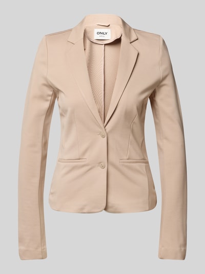 Only Regular Fit Blazer mit Reverskragen Modell 'POPTRASH LIFE' Sand 1