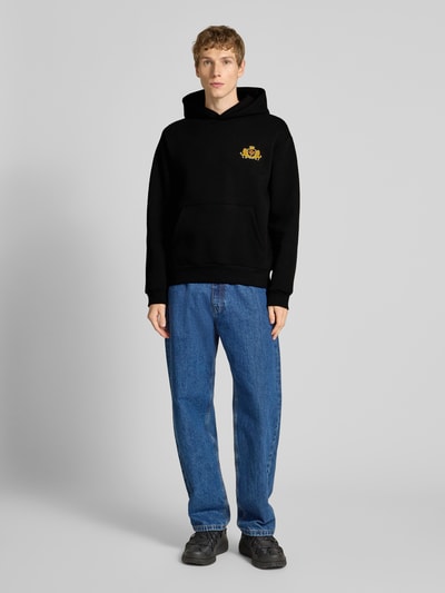 REVIEW Sweatshirt met motiefprint Zwart - 1