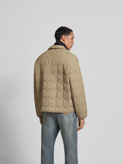 MAISON KITSUNÉ Blouson mit Druckknopfleiste Taupe 5