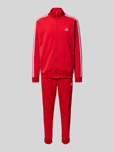 ADIDAS SPORTSWEAR Trainingsanzug mit labeltypischen Streifen Rot 2