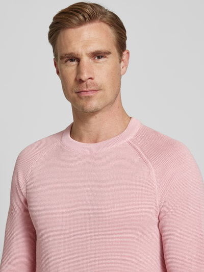 Marc O'Polo Gebreide pullover met ribboorden Roze - 3