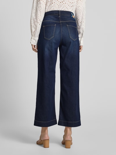 MAC Wide Leg Jeans im 5-Pocket-Design Dunkelblau 5