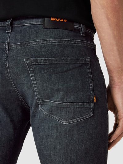 BOSS Orange Jeans im 5-Pocket-Design Modell 'Delaware' Mittelgrau 3