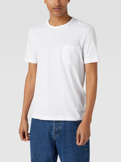 Marc O'Polo T-Shirt mit Label-Print Weiss 4