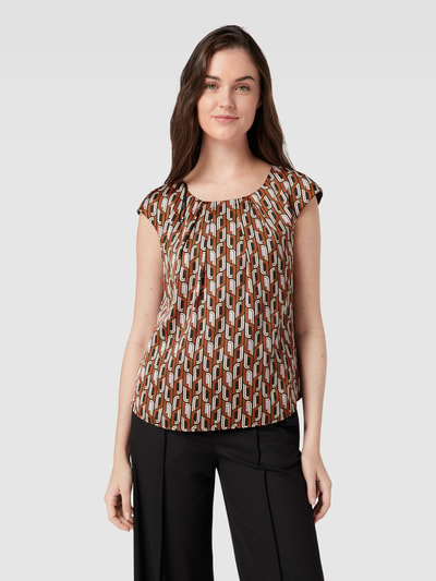 Christian Berg Woman Selection Blouse met all-over motief Zwart - 4