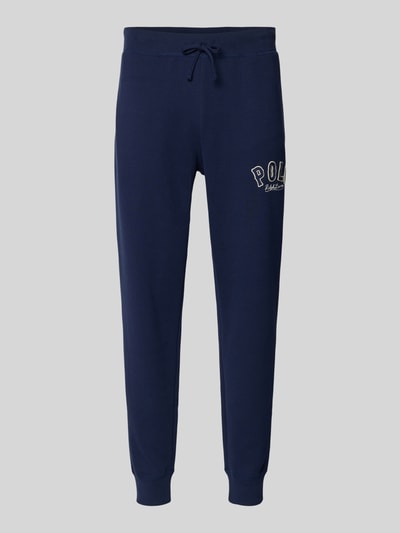 Polo Ralph Lauren Spodnie dresowe o kroju regular fit z mieszanki bawełny Granatowy 2