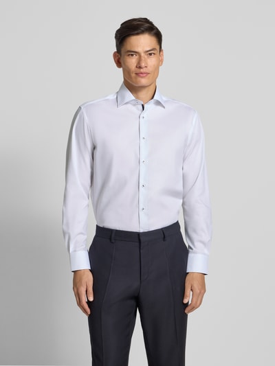 ETERNA Regular Fit Freizeithemd mit Kentkragen Modell 'Kent' Weiss 4