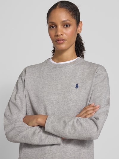 Polo Ralph Lauren Shirt met lange mouwen en labelstitching Middengrijs gemêleerd - 3