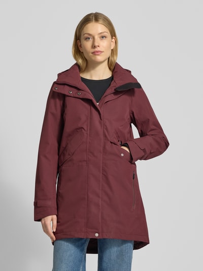 Didriksons Parka mit abnehmbarer Kapuze Modell 'INDRA' Bordeaux 4